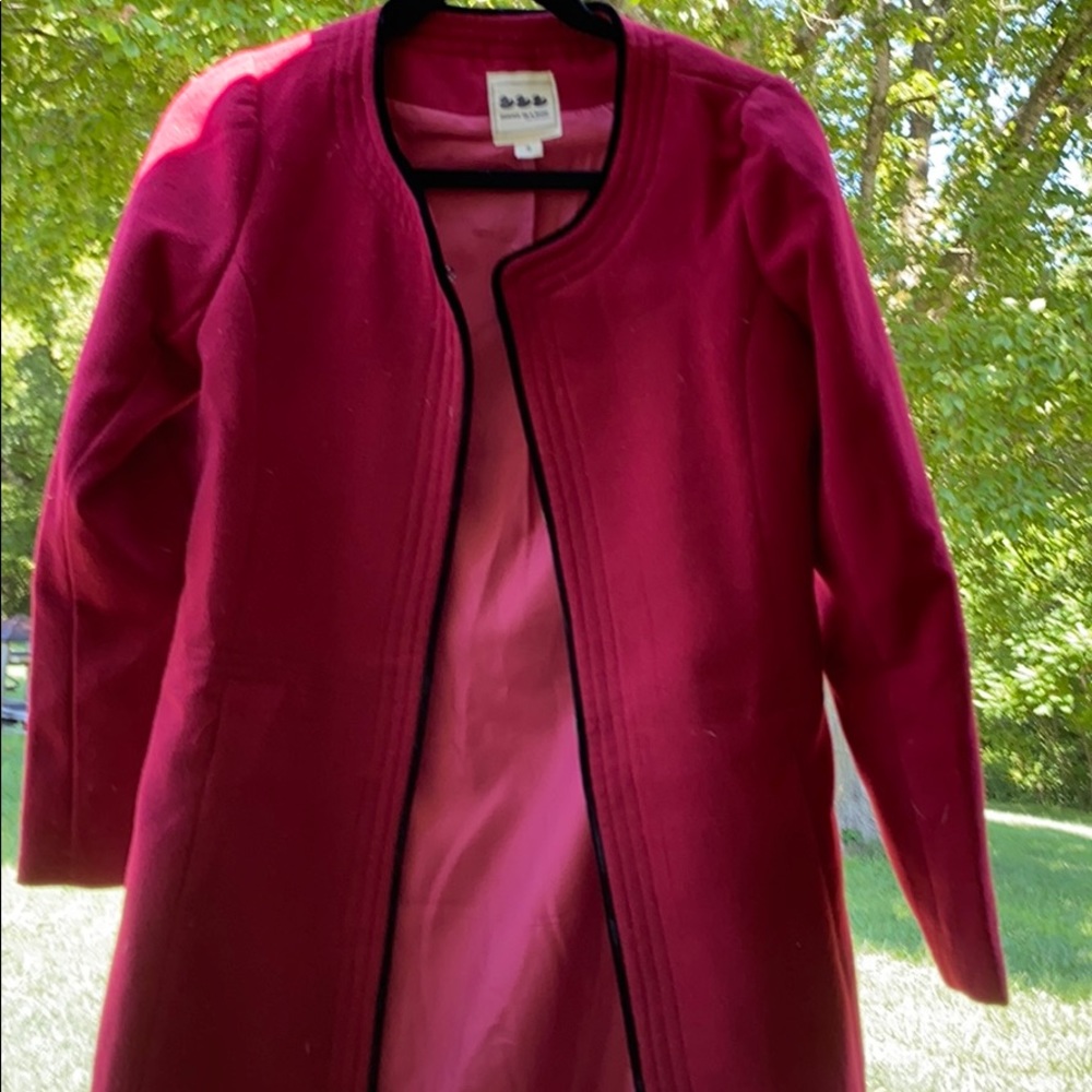 Mod Raspberry Red Scottie Dog Coat - Picture 3 of 5